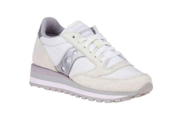 Saucony Jazz Tripple Wit-Zilveren Sneaker  (S60530-16) - MerkenOutlet