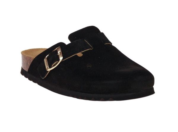 Scholl Fae Zwarte Gesloten Slipper  (FAE-ZWART) - MerkenOutlet