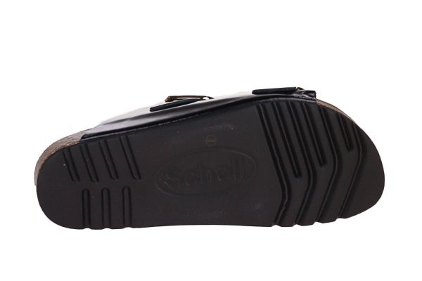 Scholl Noelle Lak Zwart Slipper  (F31524 NERO) - MerkenOutlet