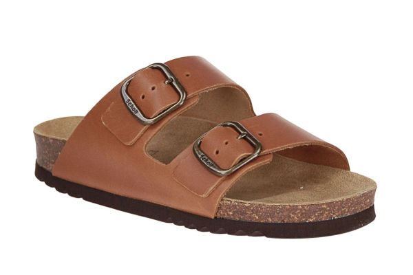Scholl Josephine New Cognac Slipper  (F31818 COGNAC) - MerkenOutlet