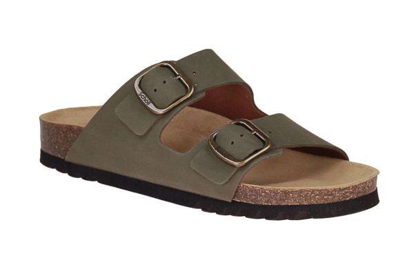 Scholl Josephine Khaki Slipper  (F32174 KHAKI) - MerkenOutlet
