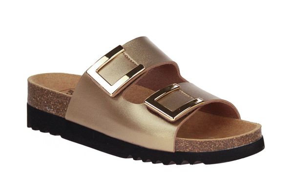 Scholl Monterey 2 Straps Taupe Slipper  (F32351 TAUPE) - MerkenOutlet
