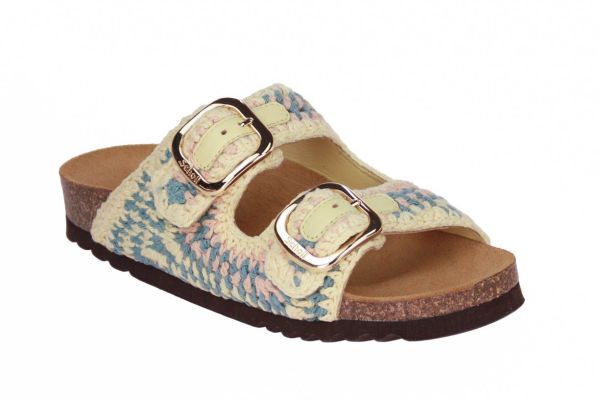 Scholl Noelle Light Yellow/Petrol  (F32248 LT YELLOW) - MerkenOutlet