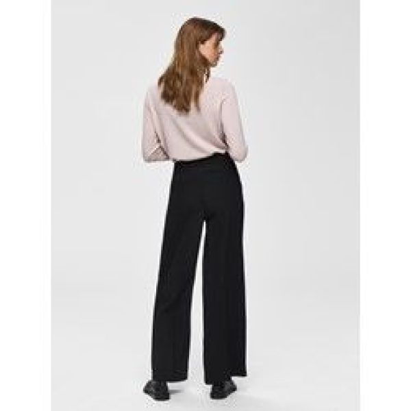 Selected Femme Tinni Wide Pant Black  (16068143BLACK) - MerkenOutlet