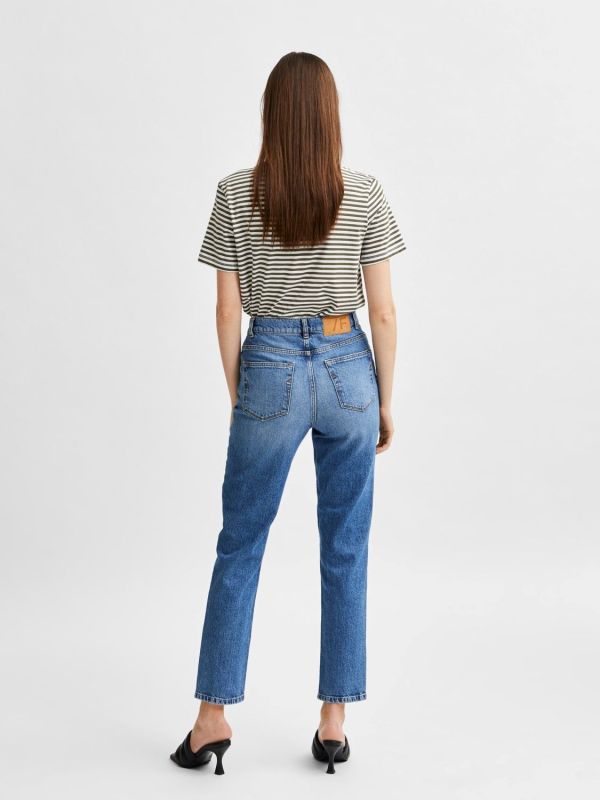 Selected Femme Amy HW Slim Chambly Jeans Medium Blue  (16081222) - MerkenOutlet