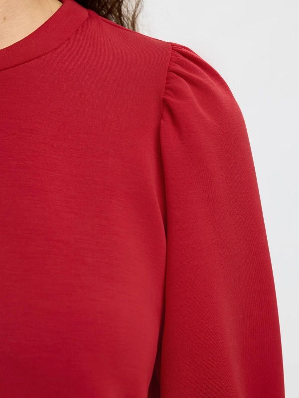 Selected Femme Tenny 3/4 Top Equstrian Red  (16082379 equestrian red) - MerkenOutlet