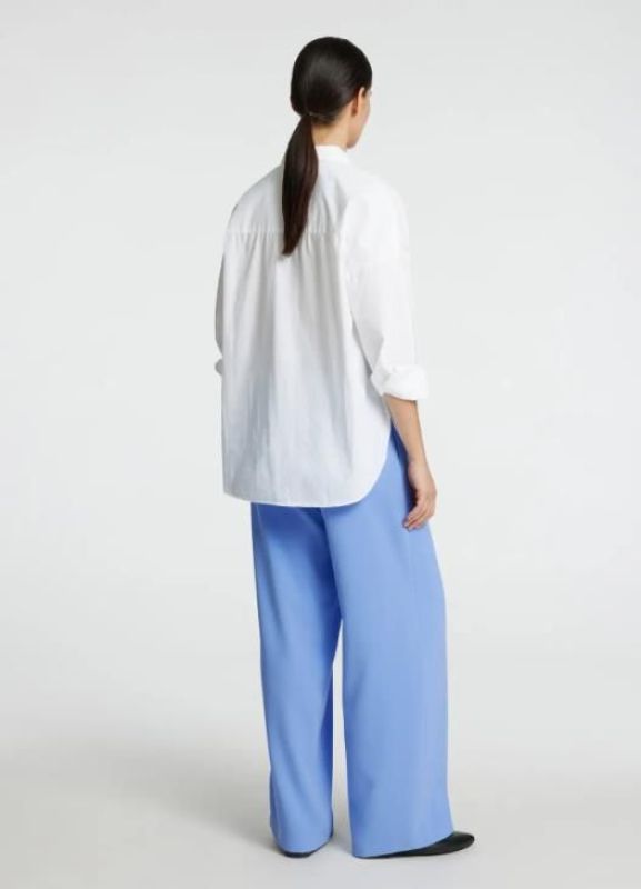 Selected Femme Tinni-Relaxed MW Wide Pant Cornflower Blue  (16089910 cornflower blue) - MerkenOutlet