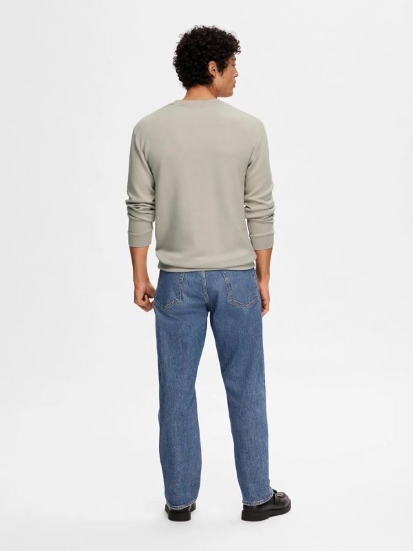 Selected Homme Emanuel Soft Crew Neck Sweat Pure Cashmere  (16092573 pure cashmere) - MerkenOutlet