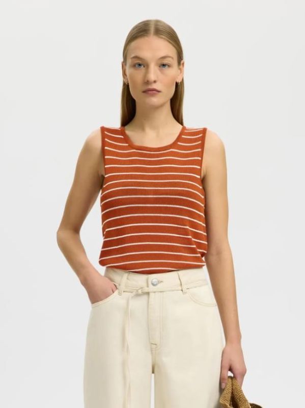 SLF Moon Sus SL Knit Top Potters Clay/Birch  (16093769 POTTERS CLAY) - MerkenOutlet
