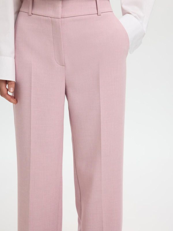 SLW Rita MW Wide Pant Bleached Mauve  (16094206 BLEACHED MAUVE) - MerkenOutlet