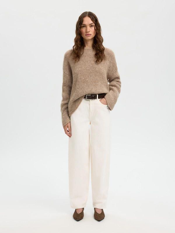 SLF Barrel Ebba HW Jeans Egret  (16100266 EGRET) - MerkenOutlet