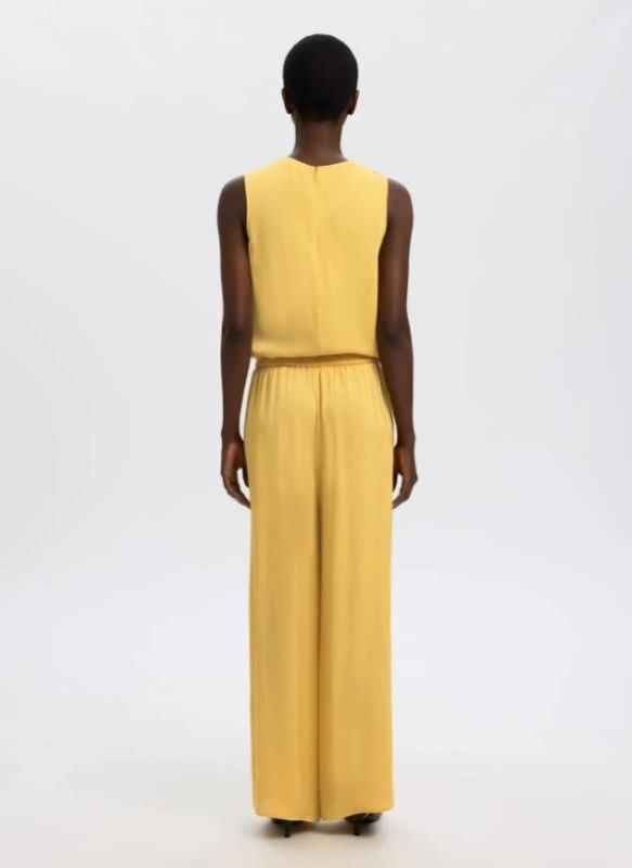 SLF Laura HW Slit Pant Ochre  (16101443 OCHRE) - MerkenOutlet