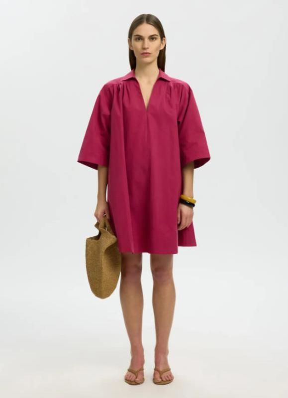 SLF Talia Oversize 3/4 Short Dress Anemmone  (16098701 ANEMMONE) - MerkenOutlet