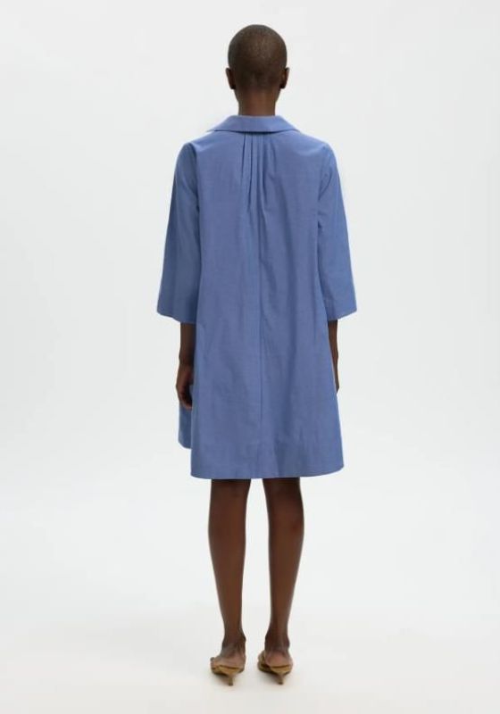 SLF Kira Talia 3/4 Oversize Dress Dark Blue  (16100622 DARK BLUE) - MerkenOutlet
