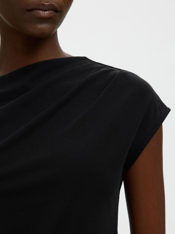 SLF Molly SS Top Black  (16100727 BLACK) - MerkenOutlet