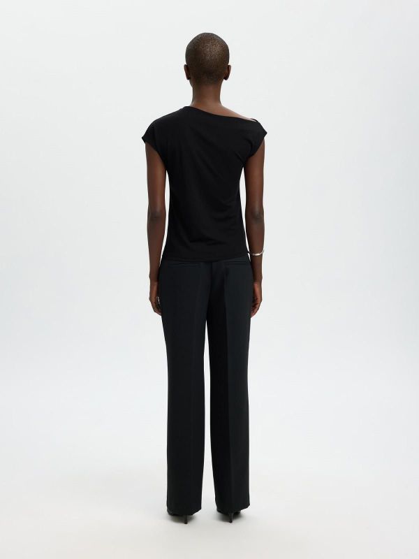SLF Molly SS Top Black  (16100727 BLACK) - MerkenOutlet