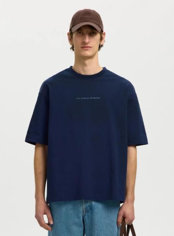 SLH Relax Norman License SS Tee Ocean Cavern  (16101616 Ocean Cavern) - MerkenOutlet