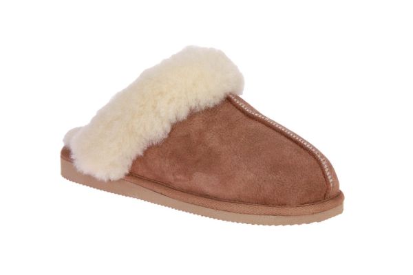 Shepherd Jessica Camel Pantoffel  (468056) - MerkenOutlet