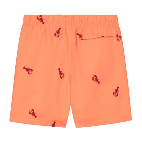 Shiwi Boys Swimshort Lobster Embroidery Neon Orange  (2431110212-208) - MerkenOutlet