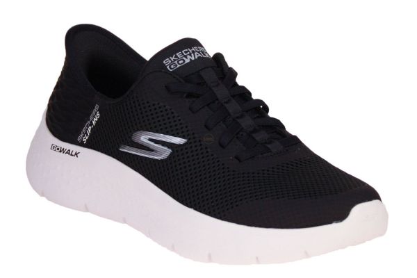 Skechers Slip-Ins Go Walk Flex Black/White Sneaker  (124836-BKW) - MerkenOutlet