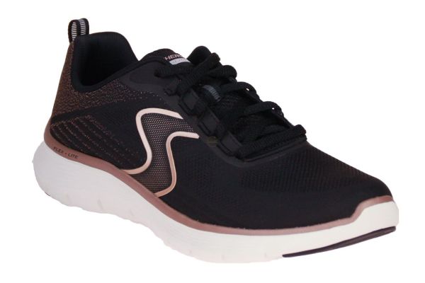 Skechers Flex Appeal 5.0 Luxe Glow Sneaker Zwart  (150215-BKRG) - MerkenOutlet