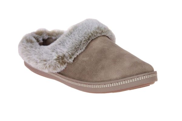 Skechers Cozy Campfire Taupe Pantoffel  (167625-TPE) - MerkenOutlet