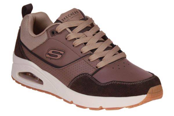 Skechers Uno Retro One Sneaker Bruin  (183020-BRN) - MerkenOutlet