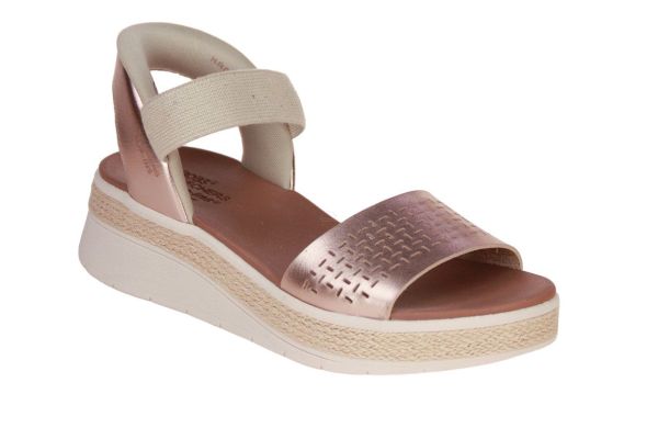 Skechers Slip-Ins Bobs Sun Ray Step Aside Rose Gold  (114415-RSGD) - MerkenOutlet