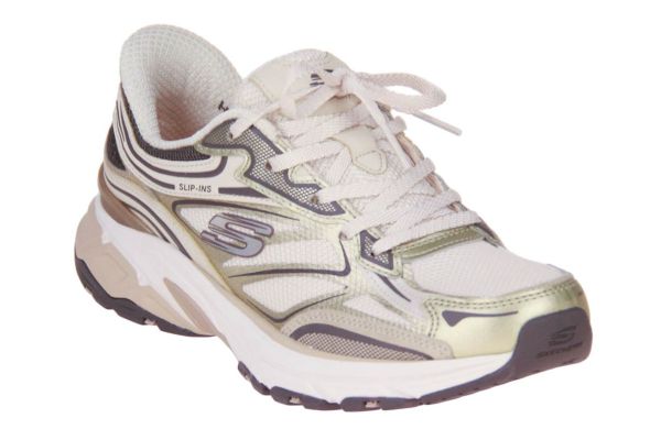 Skechers Slip-Ins Stamina Sport Natural/Gold  (150710-NTGD) - MerkenOutlet