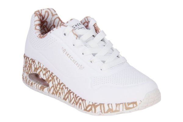 Skechers Uno Loving Love White Rose Gold  (155506-WTRG) - MerkenOutlet
