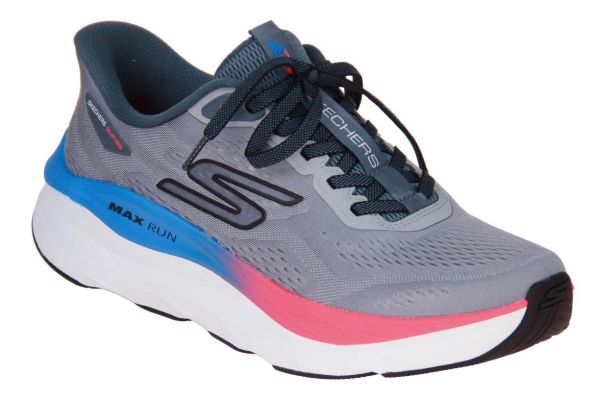 Skechers Slip-Ins Max Run Gray Multi  (22100-GYMT) - MerkenOutlet