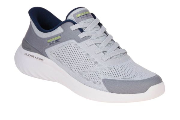 Skechers Slip-Ins Bounder 2.0 Torvan Gray/Navy  (233035-GYNV) - MerkenOutlet