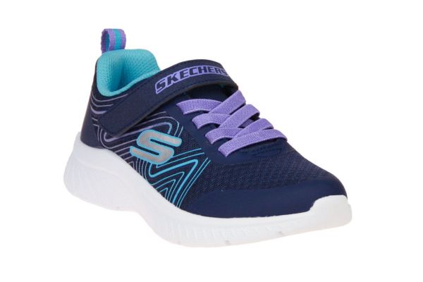 Skechers Microspec Plus Swirl Sweet Blauw-Lila  (303535L-NVMT) - MerkenOutlet