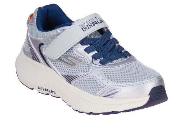 Skechers Go Run Consisten 2.0 Level Pace Zilver-Blauw  (405039L-SLNV) - MerkenOutlet