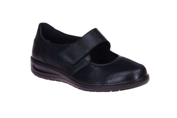 Solidus Zwart Gesloten Ballerina K-leest   (29503.00467) - MerkenOutlet