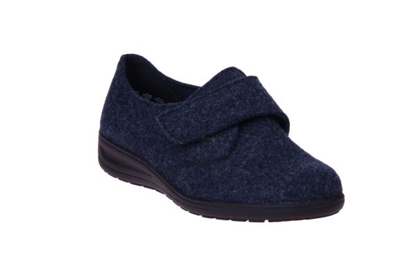 Solidus Kate Rewooly Blauwe Gesloten Pantoffel  (29076-80242) - MerkenOutlet