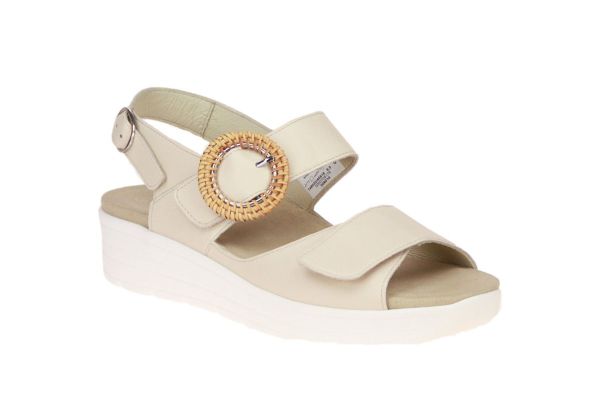 Solidus Greta Beige Sandaal G-leest  (48022-40518) - MerkenOutlet
