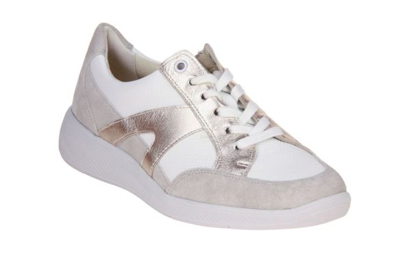 Solidus Kalea Sneaker Wit-Goud K-leest  (65029-21041) - MerkenOutlet