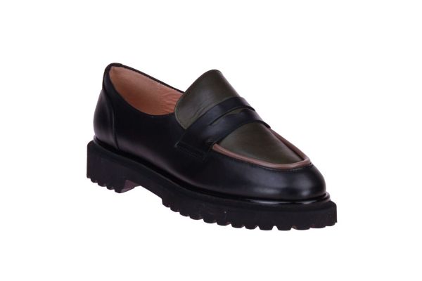 Status Zwart-Groene Moccasin  (A230-R) - MerkenOutlet