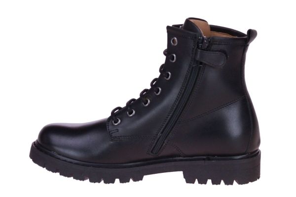 Stones & Bones Basis Zwarte Veterboot  (BASIS) - MerkenOutlet