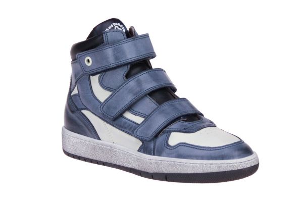Stones and Bones Lenit Blauw-Off White Velcroschoen  (LENIT-DENIM) - MerkenOutlet