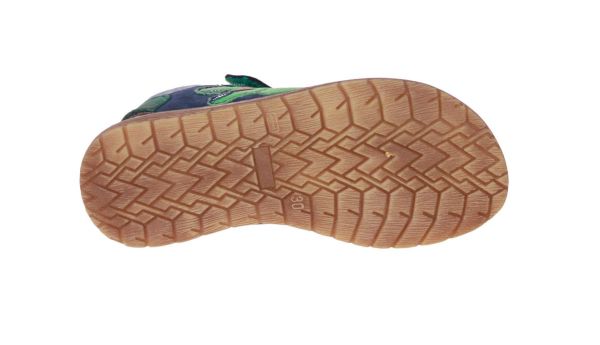 Stones & Bones Dinos Blauw-Groene Sandaal  (DINOS-NAVY/GREEN) - MerkenOutlet