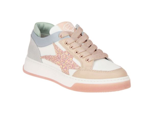 Stones and Bones Dorat Wit-Roze Sneaker  (DORAT-WHITE/OLDROSE) - MerkenOutlet