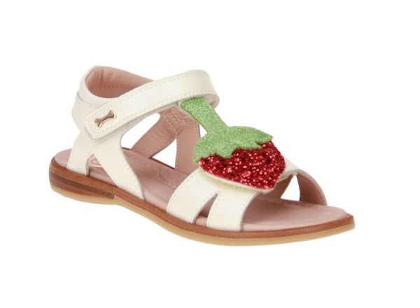 Stones and Bones Strav Beige Sandaal  (STRAV-PERL/IVOR) - MerkenOutlet