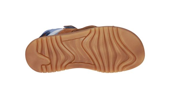 Stones and Bones Tembo Camel-Blauw Sandaal  (TEMBO-CUOIO/AVI) - MerkenOutlet