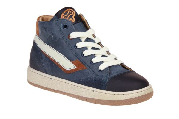 Stones and Bones Colas Blauwe Sneaker  (COLAS-NAVY/BRANDY) - MerkenOutlet