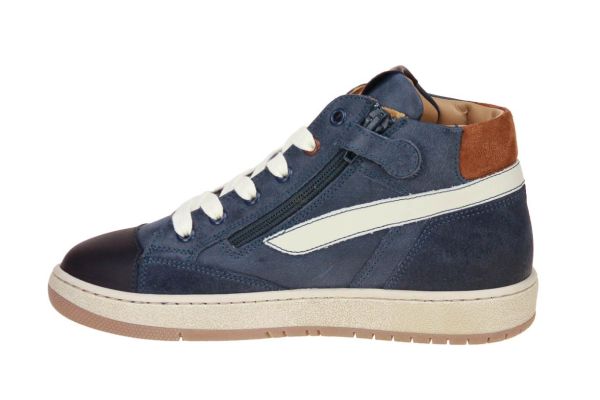 Stones and Bones Colas Blauwe Sneaker  (COLAS-NAVY/BRANDY) - MerkenOutlet