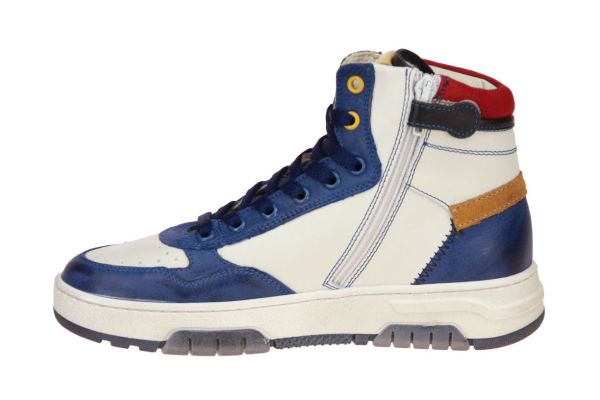 Stones and Bones Ricet Blauw-Offwhite Sneaker  (RICET-BLUE/IVOR) - MerkenOutlet