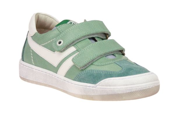 Stones and Bones Novek Groene Velcroschoen  (NOVEK- OXIDE) - MerkenOutlet