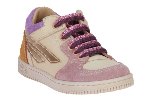 Stones and Bones Nomi Beige-Roze Sneaker  (NOMI-ROSE NATURAL) - MerkenOutlet
